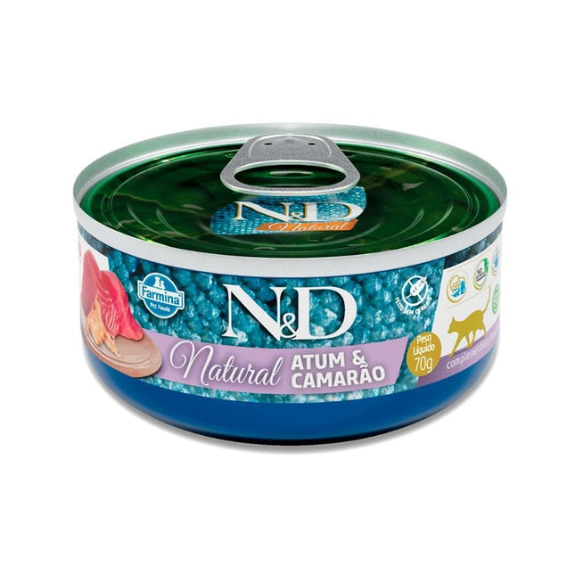 NED LATA NATURAL GATOS ATUM/CAMARAO 70G
