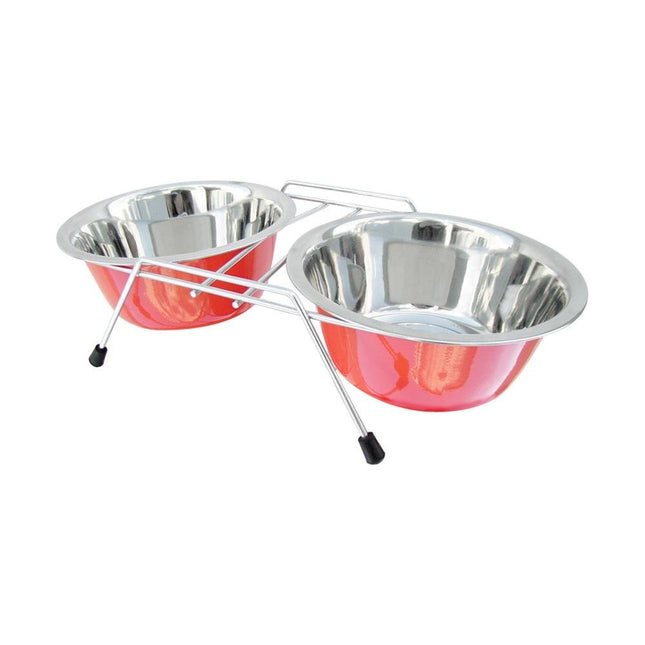 CHALESCO COMEDOURO DUPLO 240ML C/BASE