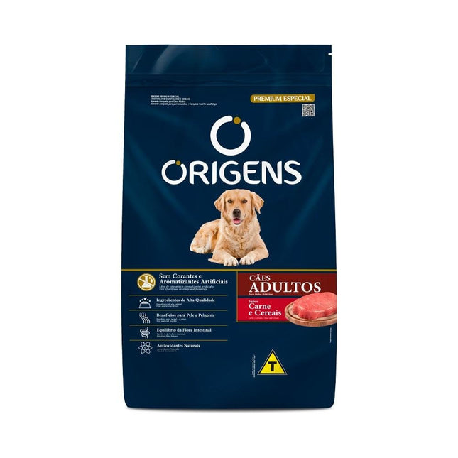 ORIGENS CAES ADULTOS CARNE/CEREAIS 15KG