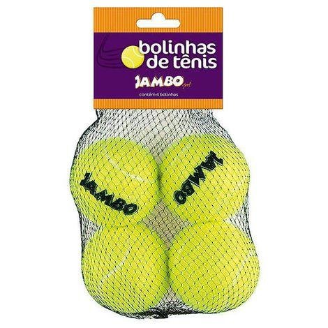 JAMBO BOLA DE TENIS AMARELA C/4 UNI
