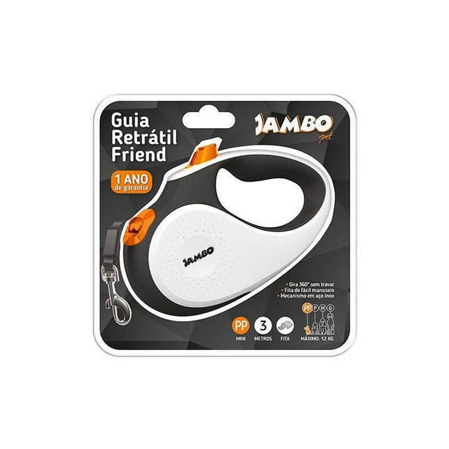 JAMBO GUIA RETRATIL FRIEND MINI BRANCA
