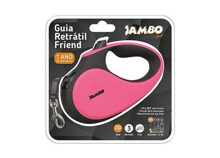 JAMBO GUIA RETRATIL FRIEND MINI ROSA