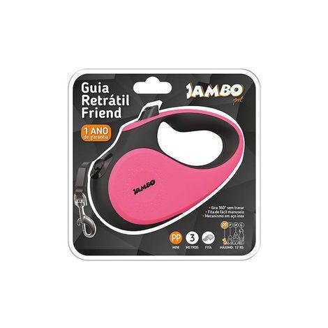 JAMBO GUIA RETRATIL FRIEND MINI ROSA