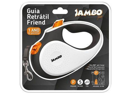 JAMBO GUIA RETRATIL FRIEND PEQUENA BRANCA