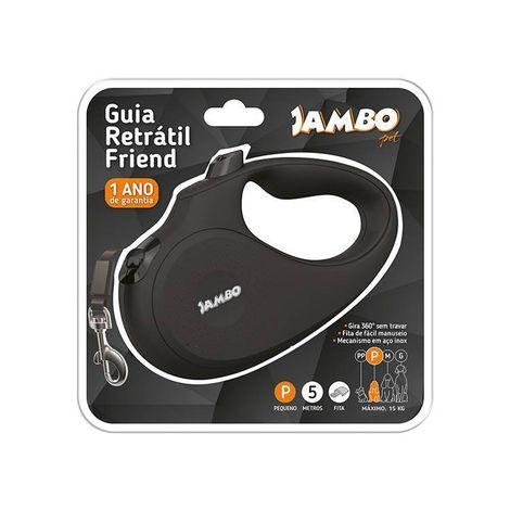 JAMBO GUIA RETRATIL FRIEND PEQUENA PRETA