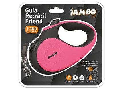 JAMBO GUIA RETRATIL FRIEND PEQUENA ROSA