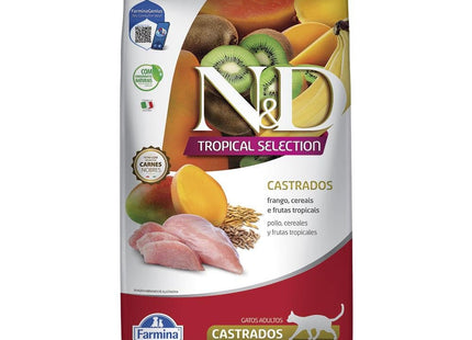 NED TROPICAL GATOS CASTRADO FRANGO 1,5KG