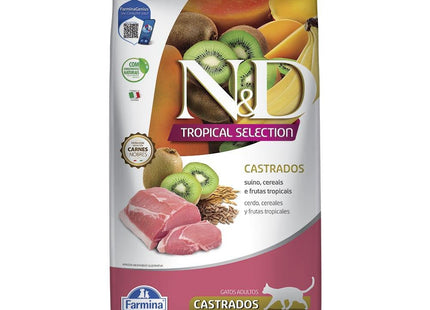 NED TROPICAL GATOS CASTRADO SUINO 1,5KG