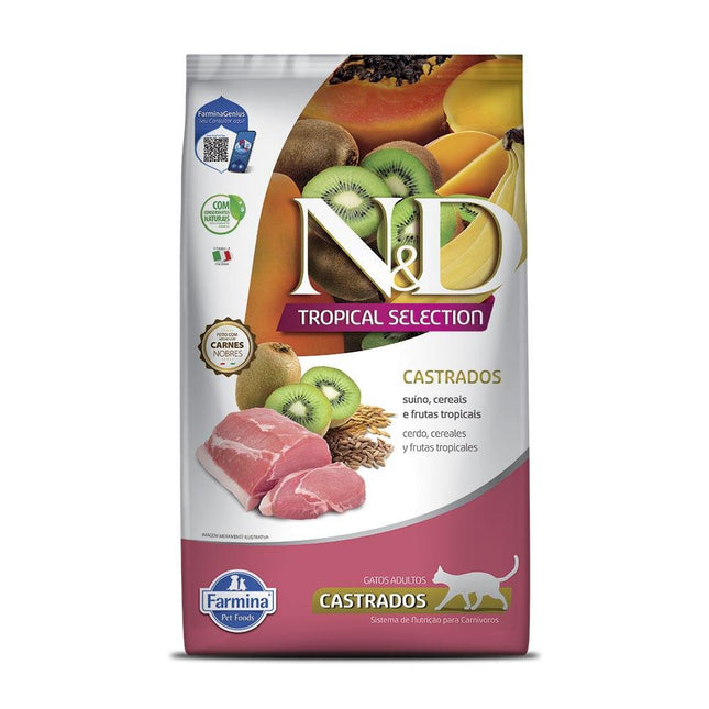 NED TROPICAL GATOS CASTRADO SUINO 1,5KG
