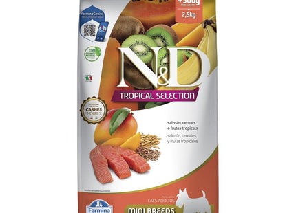 NED TROPICAL CAES ADULTOS SALMAO MINI 2,5KG