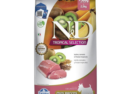NED TROPICAL CAES ADULTOS SUINO MINI 2,5KG