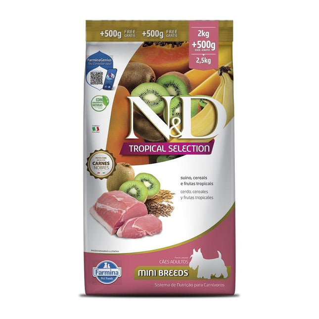 NED TROPICAL CAES ADULTOS SUINO MINI 2,5KG