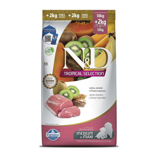 NED TROPICAL CAES PUPPY SUINO MEDIUM E MAX 12,1KG
