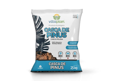 VITAPLAN CASCA DE PINUS POLIDA MEDIA 2,5KG