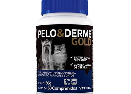 VETNIL PELO E DERME GOLD - 60 COMPRIMIDOS
