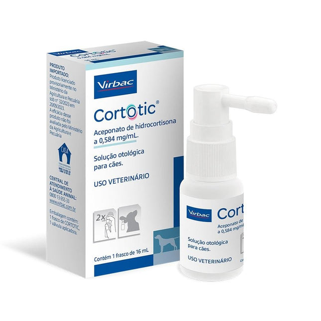 VIRBAC CORTOTIC SOLUCAO OTOLOGICA 16ML