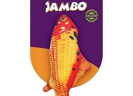 JAMBO BRINQ. PEIXE REAL FISH CARPA P/GATO C/CATNIP