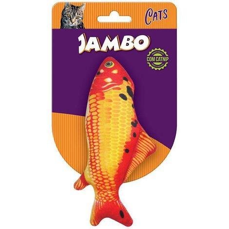 JAMBO BRINQ. PEIXE REAL FISH CARPA P/GATO C/CATNIP