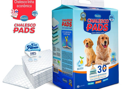 CHALESCO TAPETE HIGIENICO PADS 60X55 - 30UN (70712)