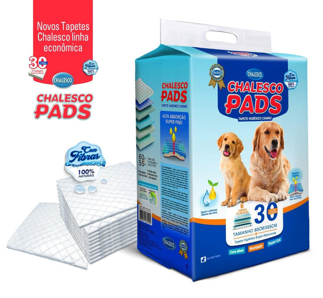 CHALESCO TAPETE HIGIENICO PADS 60X55 - 30UN (70712)