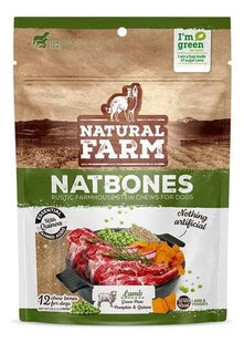 NATURAL FARM NATBONES CARNEIRO 340G