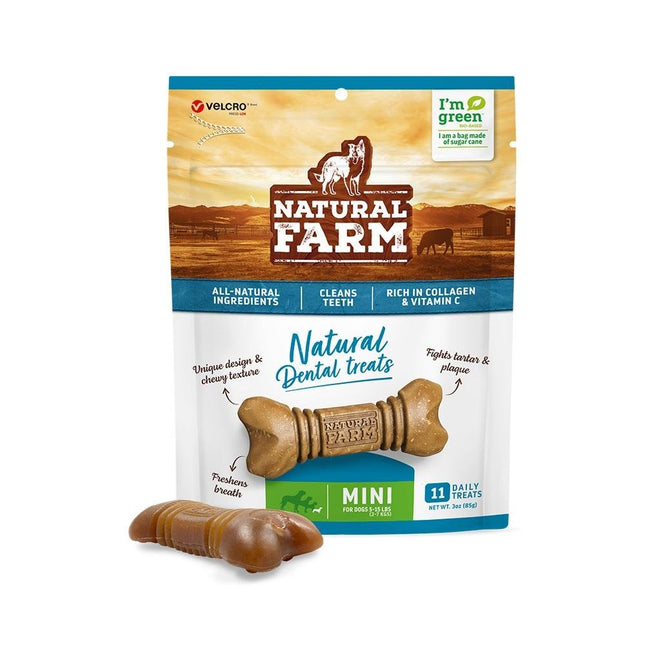 NATURAL FARM DENTAL TREATS MINI 85G
