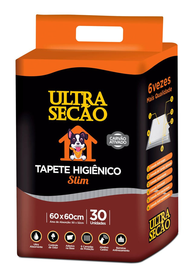 GREAT PETS TAPETE HIG. ULTRA SECAO CARVAO ATIV. 60X60 - C/30UNI