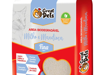 GREAT PETS AREIA BIODEGRADAVEL FINA 3,8KG