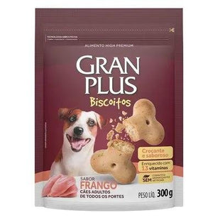 GRAN PLUS BISCOITO CAES ADULTOS FRANGO 300G