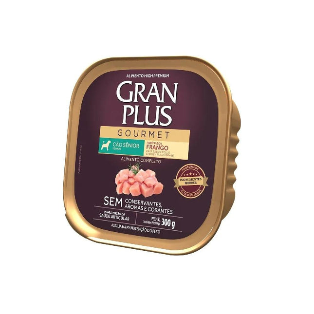 GRAN PLUS GOURMET CAES SENIOR FRANGO 300G