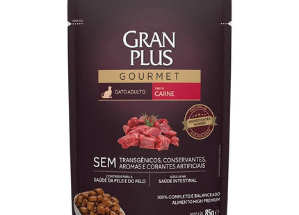 GRAN PLUS GOURMET GATO ADULTO CARNE 100G
