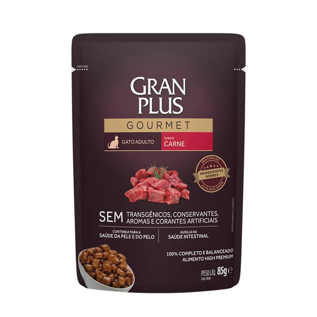 GRAN PLUS GOURMET GATO ADULTO CARNE 100G