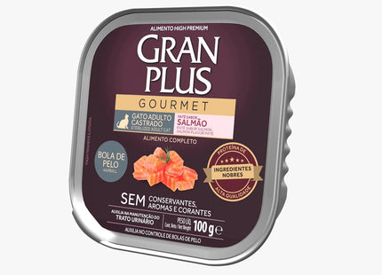 GRAN PLUS GOURMET GATO ADULTO CAST. SALMAO 100G