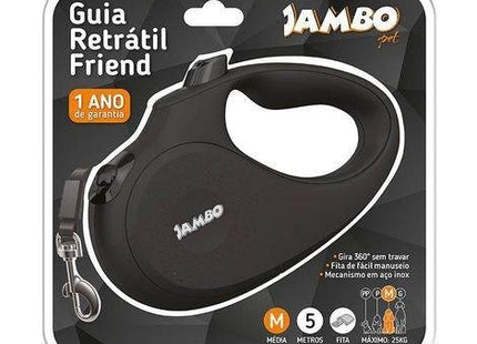 JAMBO GUIA RETRATIL FRIEND MEDIA PRETA