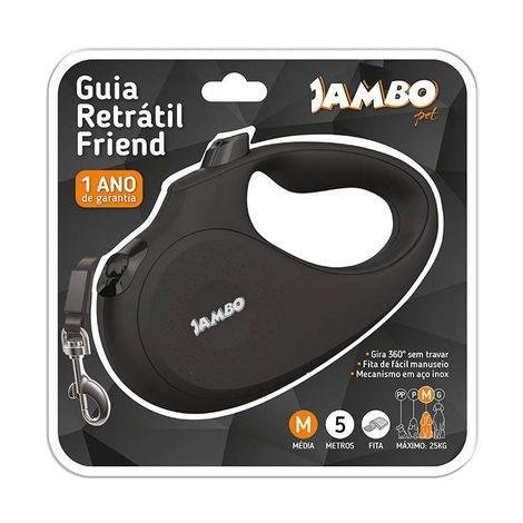 JAMBO GUIA RETRATIL FRIEND MEDIA PRETA