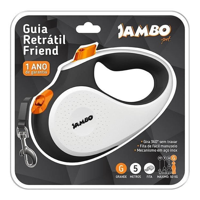 JAMBO GUIA RETRATIL FRIEND GRANDE BRANCA