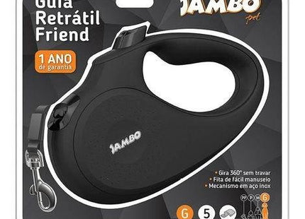 JAMBO GUIA RETRATIL FRIEND GRANDE PRETA