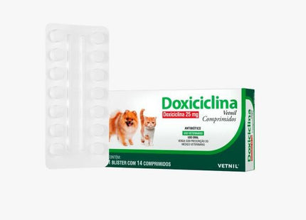 VETNIL DOXICICLINA 25MG - 14 COMPRIMIDOS