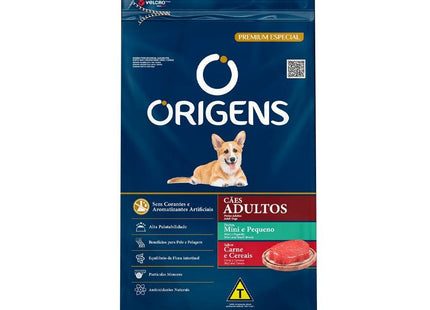 ORIGENS CAES ADULTOS MINI/PEQ. CARNE/CEREAIS 15KG