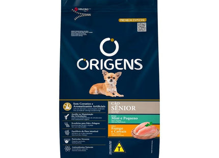 ORIGENS CAES SENIOR MINI/PEQ. FRANGO/CEREAIS 3KG