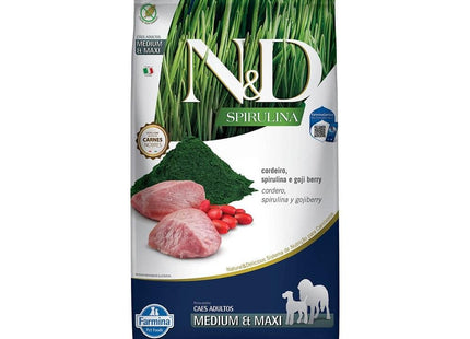 NED SPIRULINA CAES ADULTOS CORDEIRO MED/MAXI 10,1KG