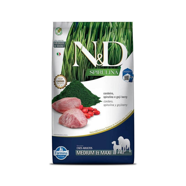 NED SPIRULINA CAES ADULTOS CORDEIRO MED/MAXI 10,1KG