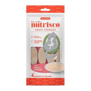NUTRISCO GATOS SNACK CREMOSO ATUM E CAMARAO 56G