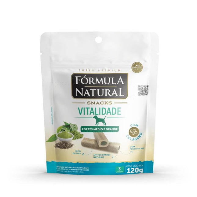 FORMULA NATURAL SNACKS CAES VITALIDADE MEDIO/GRAND 120G