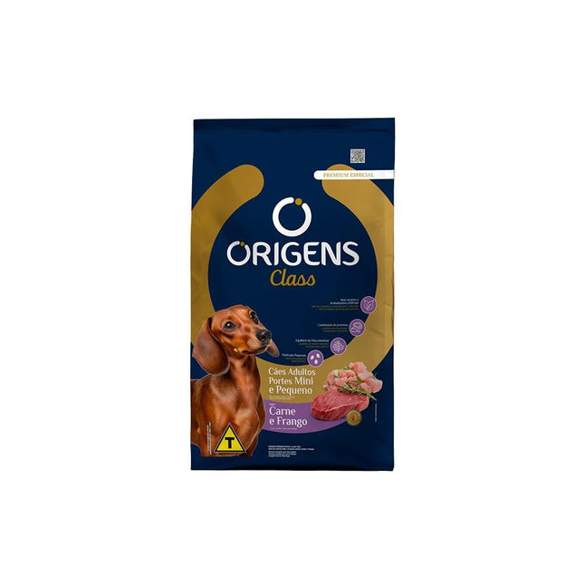 ORIGENS CLASS CAES ADULTOS MINI/PEQ. CARNE/FRANGO 15KG