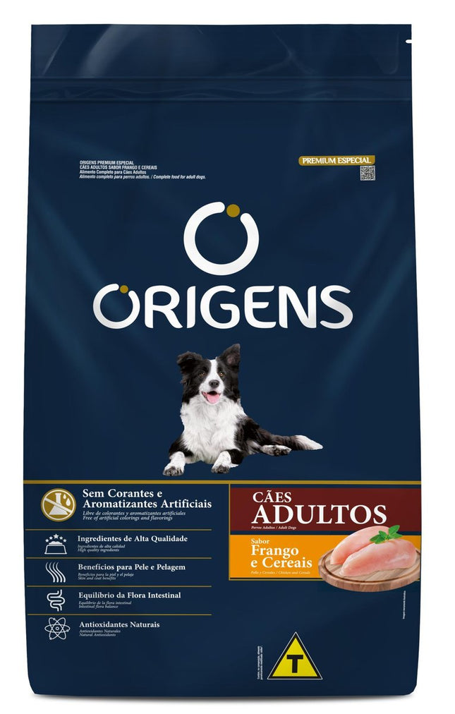 ORIGENS CAES ADULTOS FRANGO/CEREAIS 15KG