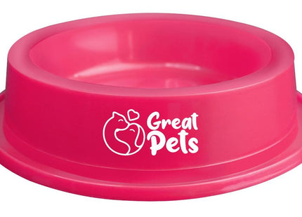 GREAT PETS COMEDOURO PLASTICO REDONDO 180ML - ROSA