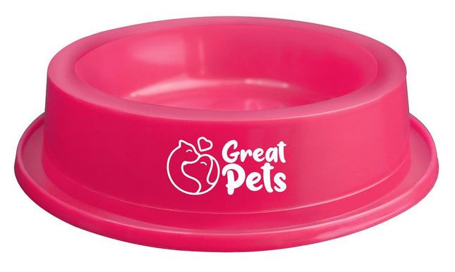GREAT PETS COMEDOURO PLASTICO REDONDO 180ML - ROSA