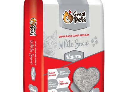 GREAT PETS GRANULADO WHITE SNOW NATURAL 4KG
