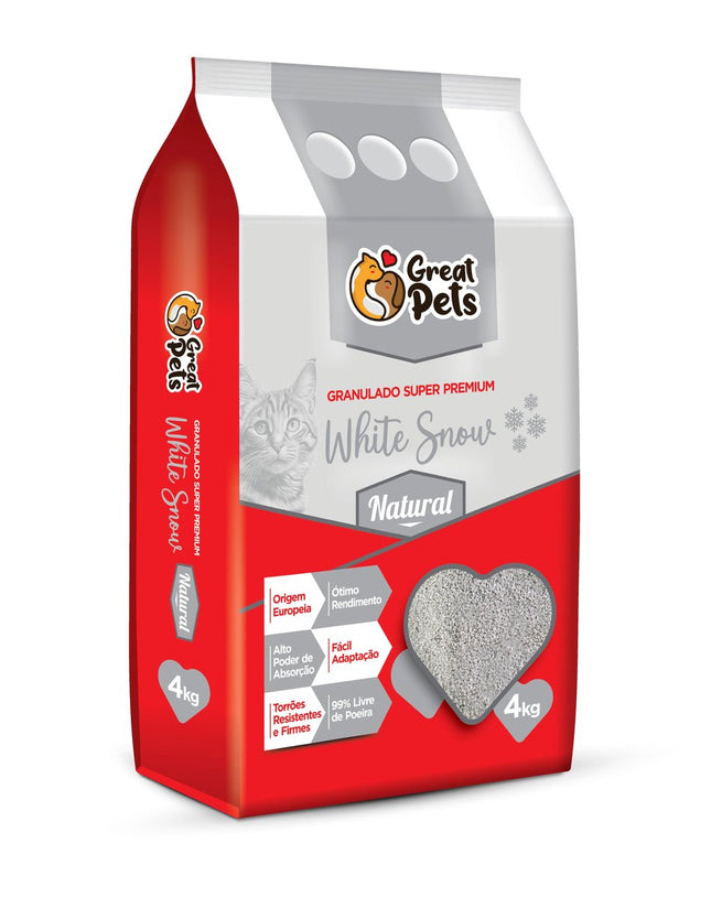 GREAT PETS GRANULADO WHITE SNOW NATURAL 4KG